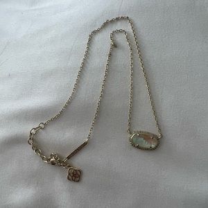 Kendra Scott iridescent gold necklace